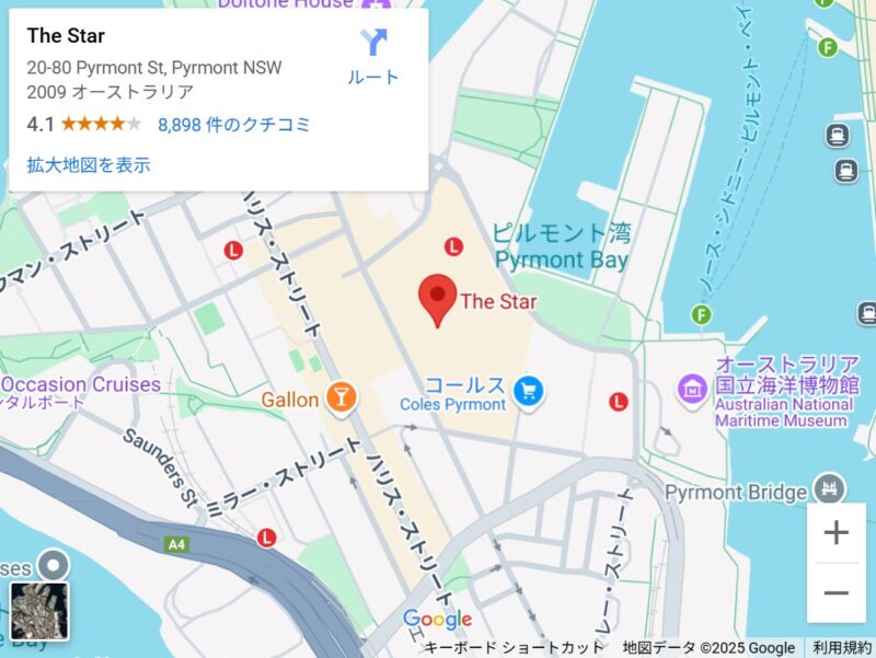 thestarの地図