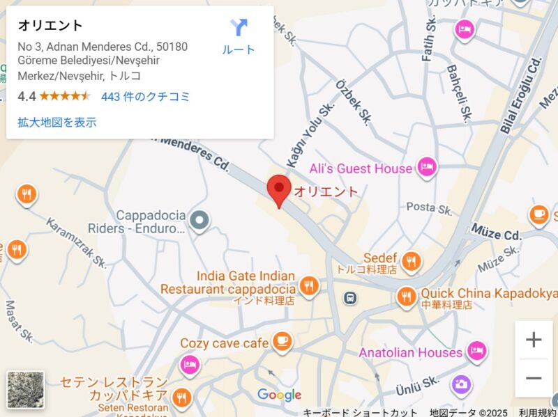 orientの地図