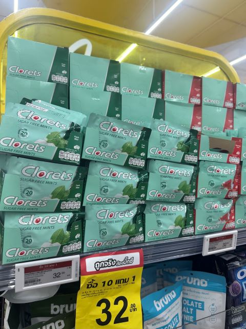 タイ土産のクロレッツスイカ味